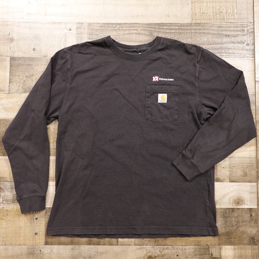 Carhartt Loose Fit Long Sleeve Pocket T-Shirt Men’s Large Black